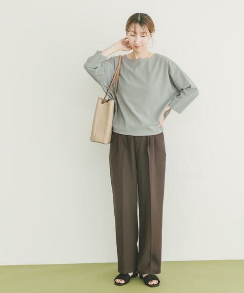 URBAN RESEARCH ITEMS / アーバンリサーチ アイテムズ Tシャツ | カットジョーゼット7分袖プルオーバー | 詳細4