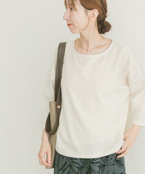 URBAN RESEARCH ITEMS / アーバンリサーチ アイテムズ Tシャツ | カットジョーゼット7分袖プルオーバー | 詳細9