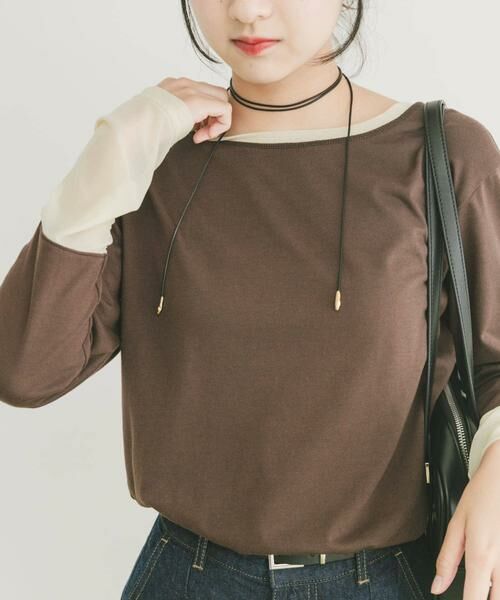 URBAN RESEARCH ITEMS / アーバンリサーチ アイテムズ Tシャツ | ソデチュールロングスリーブカットソー | 詳細3