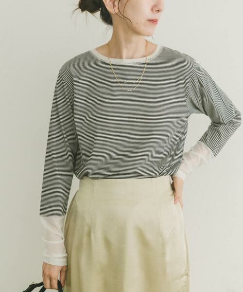 URBAN RESEARCH ITEMS / アーバンリサーチ アイテムズ Tシャツ | ソデチュールロングスリーブカットソー | 詳細15