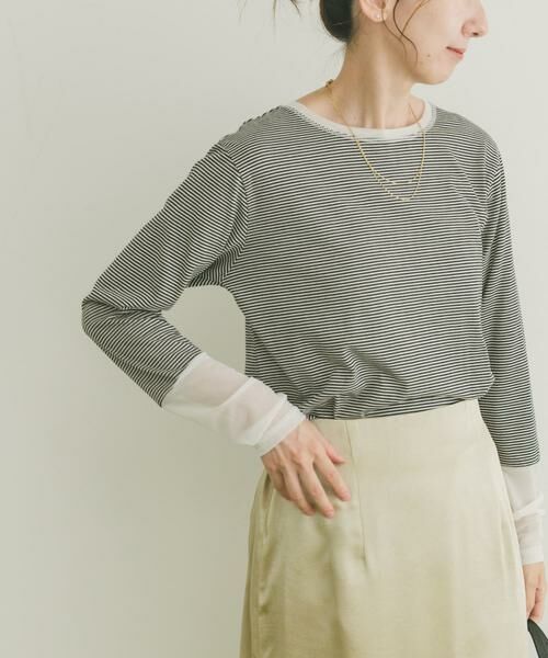 URBAN RESEARCH ITEMS / アーバンリサーチ アイテムズ Tシャツ | ソデチュールロングスリーブカットソー | 詳細16