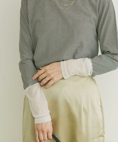 URBAN RESEARCH ITEMS/アーバンリサーチ アイテムズ ソデチュールロングスリーブカットソー ホワイト系その他 FREE