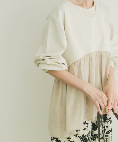 URBAN RESEARCH ITEMS / アーバンリサーチ アイテムズ Tシャツ | 袖ボリュームドッキングプルオーバー | 詳細2