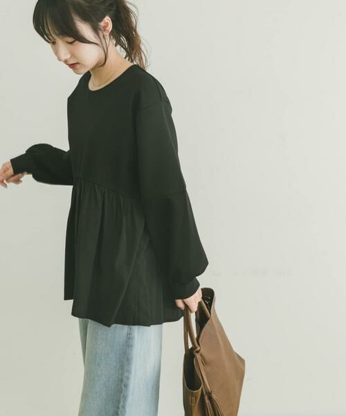 URBAN RESEARCH ITEMS / アーバンリサーチ アイテムズ Tシャツ | 袖ボリュームドッキングプルオーバー | 詳細13