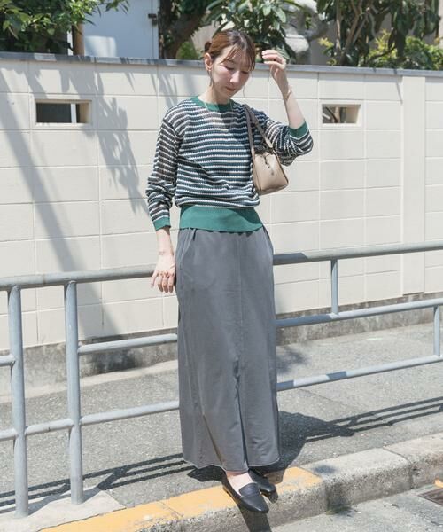 URBAN RESEARCH ITEMS / アーバンリサーチ アイテムズ ニット・セーター | シアーボーダーロングスリーブニット | 詳細4