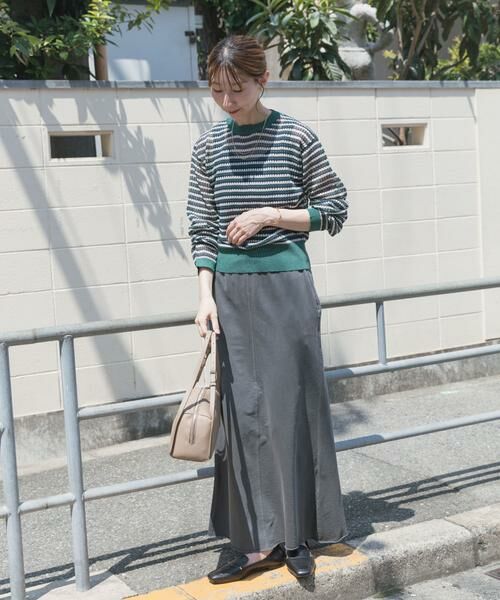 URBAN RESEARCH ITEMS / アーバンリサーチ アイテムズ ニット・セーター | シアーボーダーロングスリーブニット | 詳細6