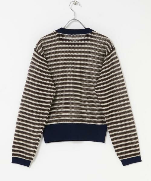 URBAN RESEARCH ITEMS / アーバンリサーチ アイテムズ ニット・セーター | シアーボーダーロングスリーブニット | 詳細16