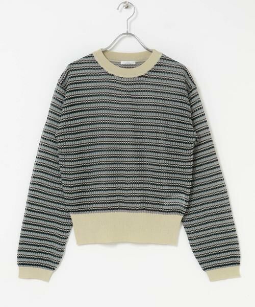 URBAN RESEARCH ITEMS / アーバンリサーチ アイテムズ ニット・セーター | シアーボーダーロングスリーブニット | 詳細24