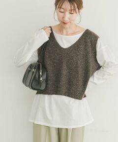 URBAN RESEARCH ITEMS / アーバンリサーチ アイテムズ ニット・セーター | スパンコールVネックニットベスト