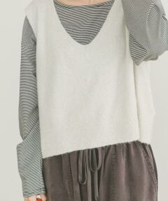 URBAN RESEARCH ITEMS / アーバンリサーチ アイテムズ ニット・セーター | スパンコールVネックニットベスト