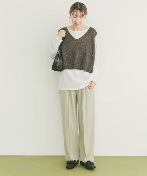 URBAN RESEARCH ITEMS / アーバンリサーチ アイテムズ ニット・セーター | スパンコールVネックニットベスト | 詳細4