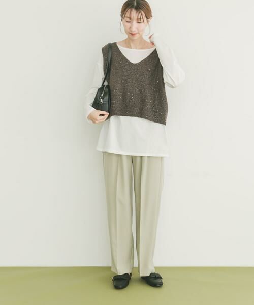 URBAN RESEARCH ITEMS / アーバンリサーチ アイテムズ ニット・セーター | スパンコールVネックニットベスト | 詳細6