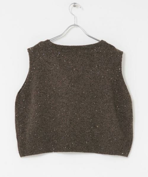 URBAN RESEARCH ITEMS / アーバンリサーチ アイテムズ ニット・セーター | スパンコールVネックニットベスト | 詳細8