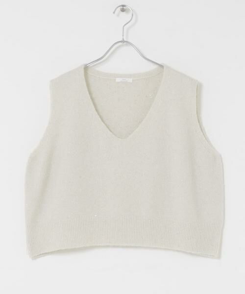 URBAN RESEARCH ITEMS / アーバンリサーチ アイテムズ ニット・セーター | スパンコールVネックニットベスト | 詳細17