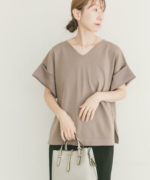 URBAN RESEARCH ITEMS / アーバンリサーチ アイテムズ ニット・セーター | Vネックドッキングニット | 詳細9