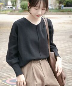 URBAN RESEARCH ITEMS / アーバンリサーチ アイテムズ ニット・セーター | 『洗濯可』アウトリンキングVネックニット