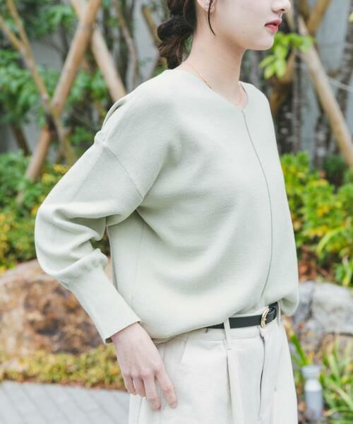 URBAN RESEARCH ITEMS / アーバンリサーチ アイテムズ ニット・セーター | 『洗濯可』アウトリンキングVネックニット | 詳細2