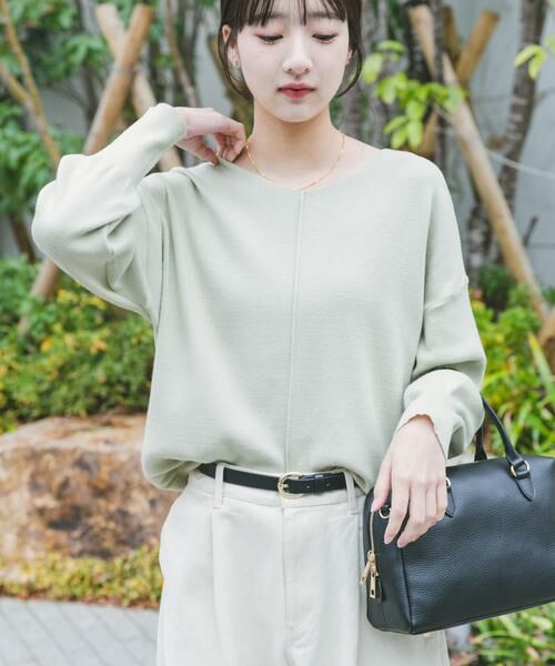 URBAN RESEARCH ITEMS / アーバンリサーチ アイテムズ ニット・セーター | 『洗濯可』アウトリンキングVネックニット | 詳細3