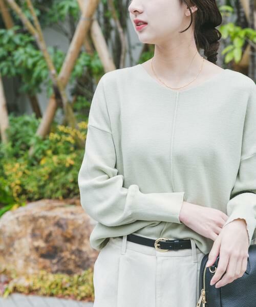 URBAN RESEARCH ITEMS / アーバンリサーチ アイテムズ ニット・セーター | 『洗濯可』アウトリンキングVネックニット(ミント)