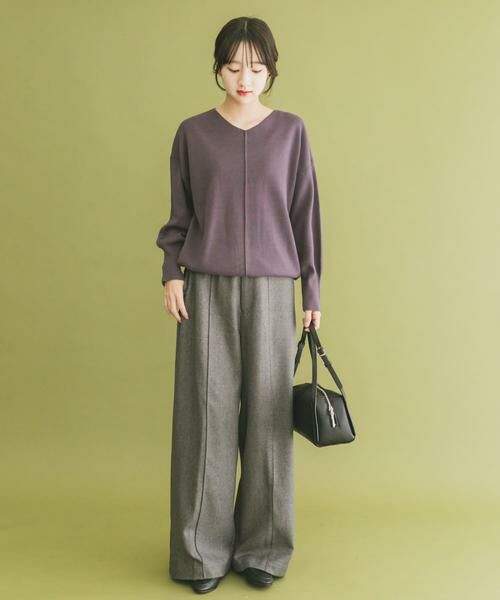 URBAN RESEARCH ITEMS / アーバンリサーチ アイテムズ ニット・セーター | 『洗濯可』アウトリンキングVネックニット | 詳細4