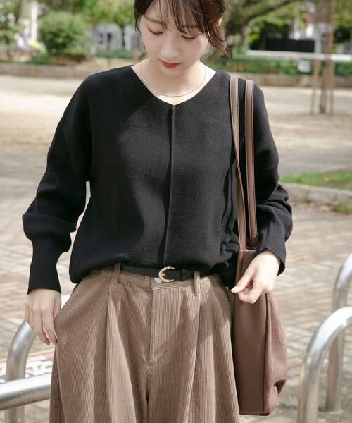 URBAN RESEARCH ITEMS / アーバンリサーチ アイテムズ ニット・セーター | 『洗濯可』アウトリンキングVネックニット | 詳細3