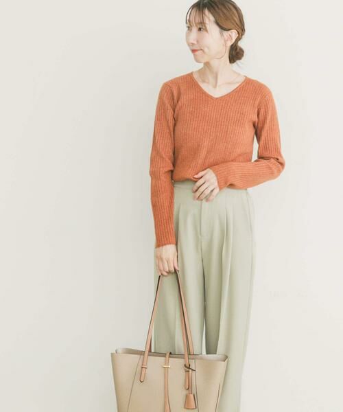 URBAN RESEARCH ITEMS / アーバンリサーチ アイテムズ ニット・セーター | 『洗濯可』フワフワリブVネックニット | 詳細3