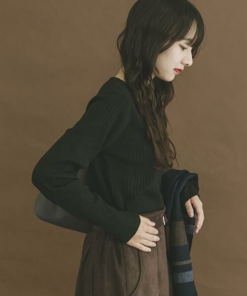 URBAN RESEARCH ITEMS / アーバンリサーチ アイテムズ ニット・セーター | 『洗濯可』フワフワリブVネックニット | 詳細17