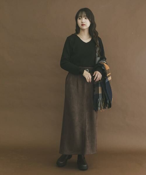 URBAN RESEARCH ITEMS / アーバンリサーチ アイテムズ ニット・セーター | 『洗濯可』フワフワリブVネックニット | 詳細18