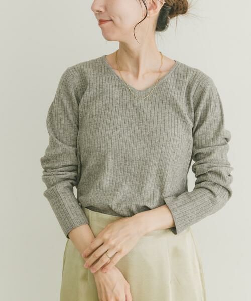 URBAN RESEARCH ITEMS / アーバンリサーチ アイテムズ ニット・セーター | 『洗濯可』フワフワリブVネックニット | 詳細22