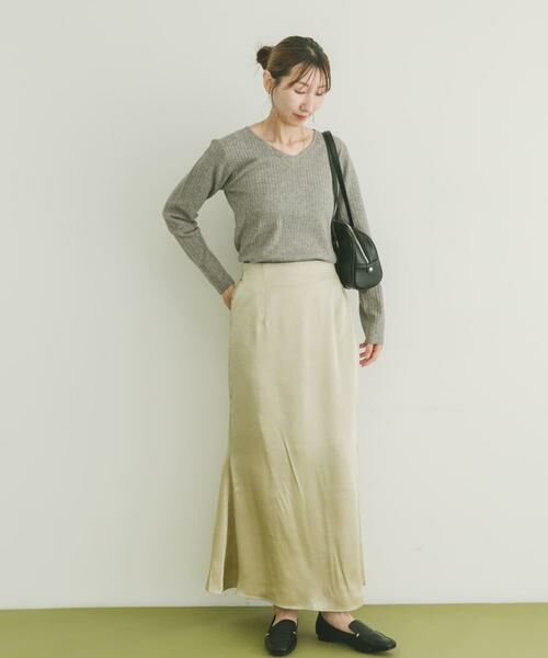 URBAN RESEARCH ITEMS / アーバンリサーチ アイテムズ ニット・セーター | 『洗濯可』フワフワリブVネックニット | 詳細24