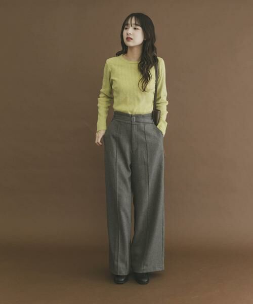 URBAN RESEARCH ITEMS / アーバンリサーチ アイテムズ ニット・セーター | 『洗濯可』フワフワクルーネックリブニット | 詳細3