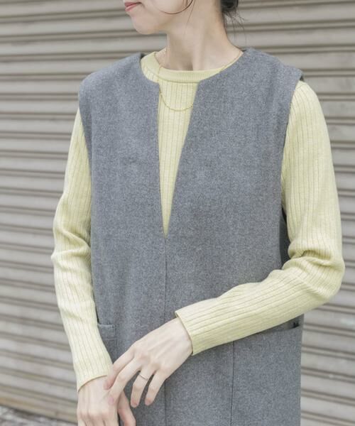 URBAN RESEARCH ITEMS / アーバンリサーチ アイテムズ ニット・セーター | 『洗濯可』フワフワクルーネックリブニット | 詳細5