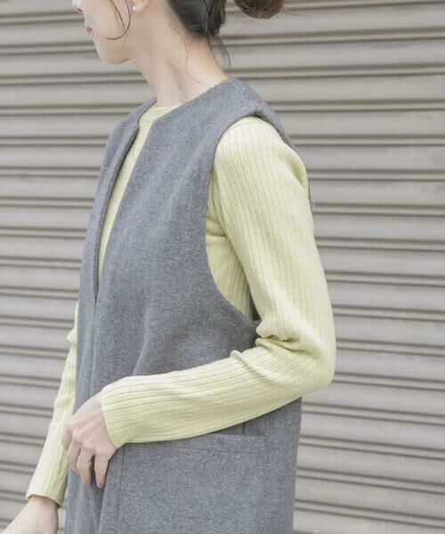 URBAN RESEARCH ITEMS / アーバンリサーチ アイテムズ ニット・セーター | 『洗濯可』フワフワクルーネックリブニット | 詳細7