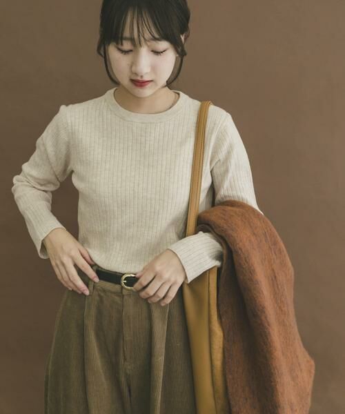 URBAN RESEARCH ITEMS / アーバンリサーチ アイテムズ ニット・セーター | 『洗濯可』フワフワクルーネックリブニット | 詳細10