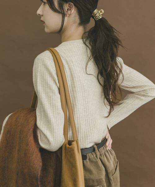 URBAN RESEARCH ITEMS / アーバンリサーチ アイテムズ ニット・セーター | 『洗濯可』フワフワクルーネックリブニット | 詳細11