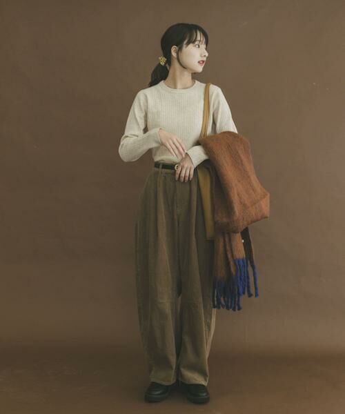 URBAN RESEARCH ITEMS / アーバンリサーチ アイテムズ ニット・セーター | 『洗濯可』フワフワクルーネックリブニット | 詳細12