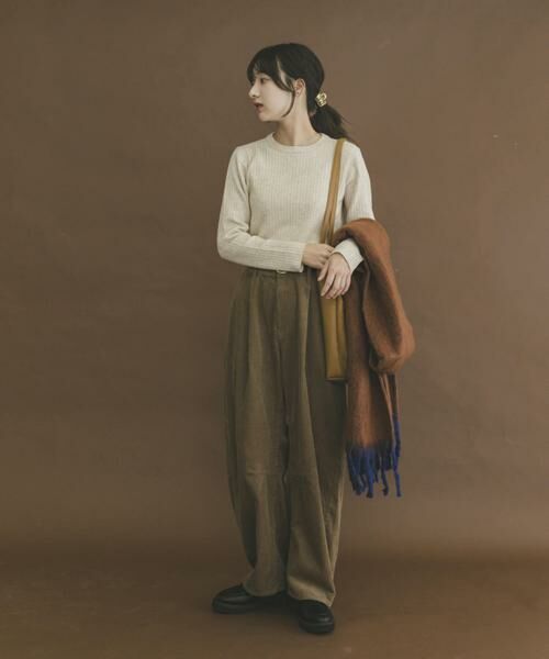 URBAN RESEARCH ITEMS / アーバンリサーチ アイテムズ ニット・セーター | 『洗濯可』フワフワクルーネックリブニット | 詳細13