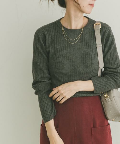 URBAN RESEARCH ITEMS / アーバンリサーチ アイテムズ ニット・セーター | 『洗濯可』フワフワクルーネックリブニット | 詳細16