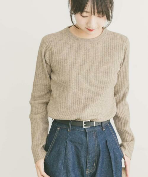 URBAN RESEARCH ITEMS / アーバンリサーチ アイテムズ ニット・セーター | 『洗濯可』フワフワクルーネックリブニット | 詳細19