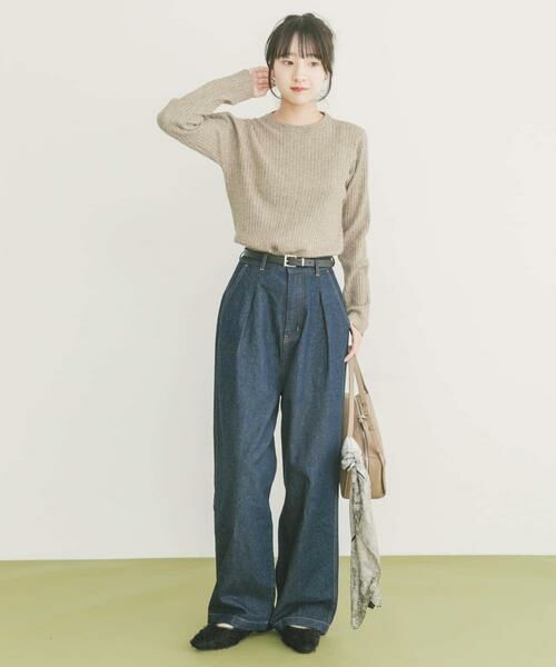 URBAN RESEARCH ITEMS / アーバンリサーチ アイテムズ ニット・セーター | 『洗濯可』フワフワクルーネックリブニット | 詳細21