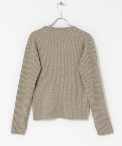 洗濯可』フワフワクルーネックリブニット （ニット・セーター