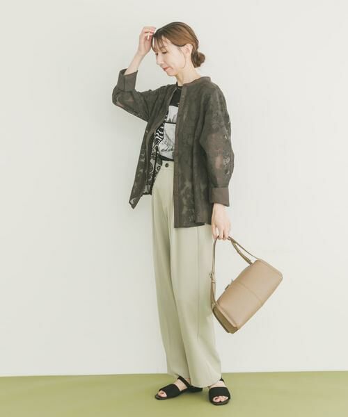 URBAN RESEARCH ITEMS / アーバンリサーチ アイテムズ シャツ・ブラウス | ペイズリーレースバンドカラーシャツ | 詳細4