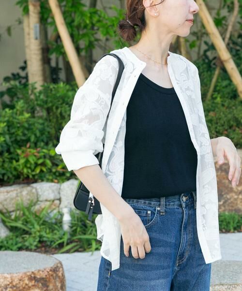 URBAN RESEARCH ITEMS / アーバンリサーチ アイテムズ シャツ・ブラウス | ペイズリーレースバンドカラーシャツ | 詳細10