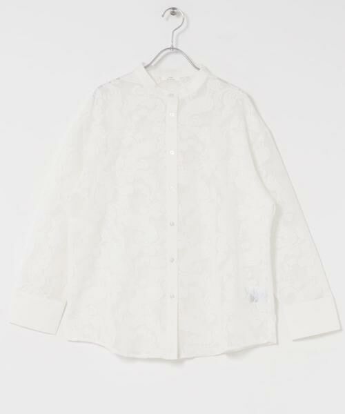 URBAN RESEARCH ITEMS / アーバンリサーチ アイテムズ シャツ・ブラウス | ペイズリーレースバンドカラーシャツ | 詳細15