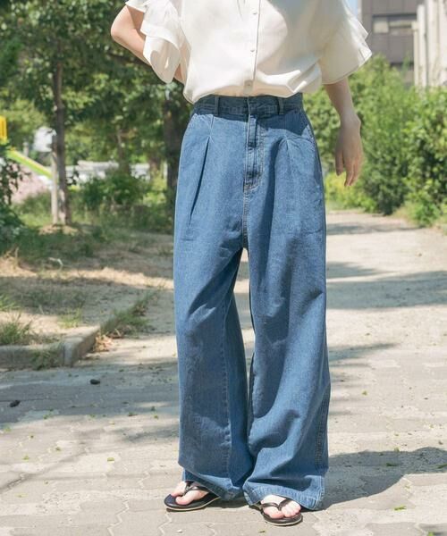 URBAN RESEARCH ITEMS / アーバンリサーチ アイテムズ デニムパンツ | ウエストタックデニムパンツ | 詳細1