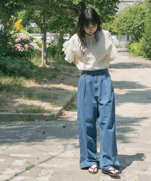 URBAN RESEARCH ITEMS / アーバンリサーチ アイテムズ デニムパンツ | ウエストタックデニムパンツ | 詳細4