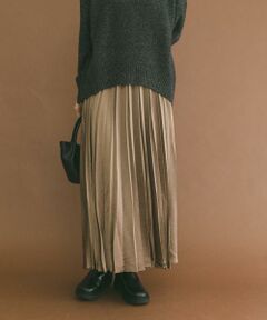 URBAN RESEARCH ITEMS / アーバンリサーチ アイテムズ スカート | サテンプリーツスカート