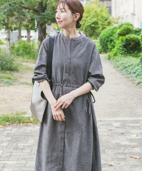 URBAN RESEARCH ITEMS / アーバンリサーチ アイテムズ ワンピース | 『イージーケア』ウエストギャザーロングスリーブワンピース | 詳細11