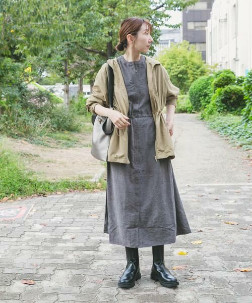 URBAN RESEARCH ITEMS / アーバンリサーチ アイテムズ ワンピース | 『イージーケア』ウエストギャザーロングスリーブワンピース | 詳細15