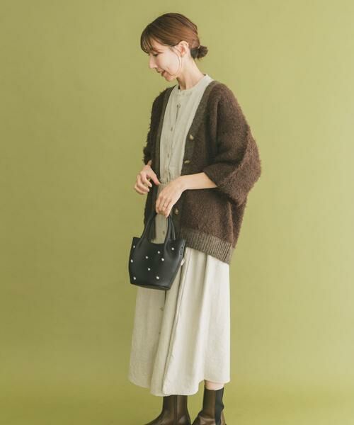 URBAN RESEARCH ITEMS / アーバンリサーチ アイテムズ ワンピース | 『イージーケア』ウエストギャザーロングスリーブワンピース | 詳細24